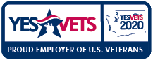 Yes Vets - Proud Employer of U.S. Veterans graphic.