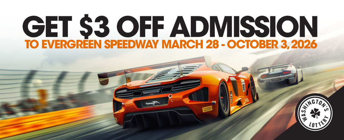 Get $3 Off Admission to an Evergreen Speedway Race