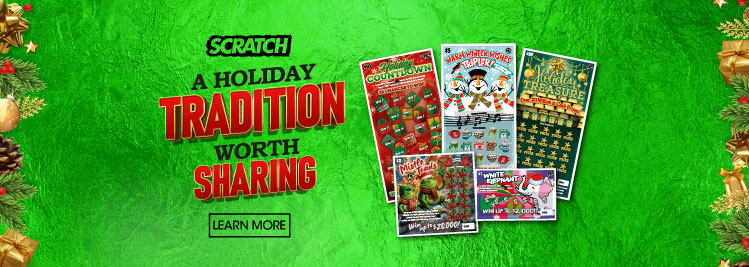 A holiday tradition worth sharing. Holiday Scratch Tickets. Jackpot for mobile screens.