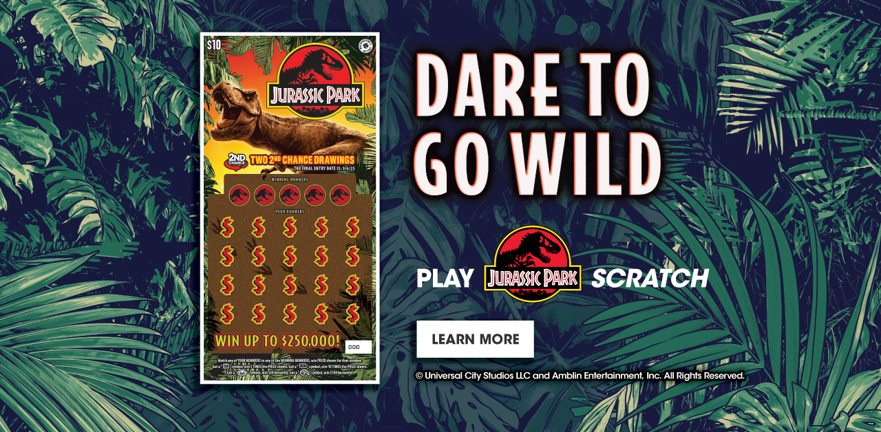 Dare to Go Wild. Play Jurassic Park Scratch.