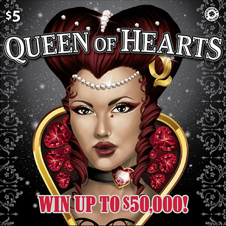 QUEEN OF HEARTS scratch ticket from Washington Lottery