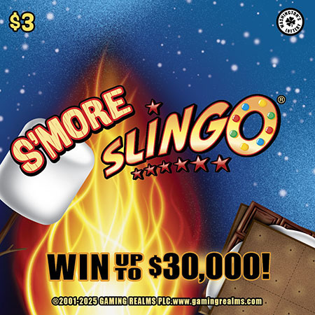 S'MORE SLINGO scratch ticket from Washington Lottery