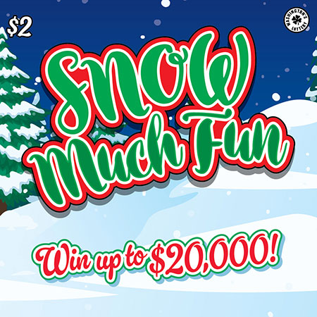 SNOW MUCH FUN scratch ticket from Washington Lottery