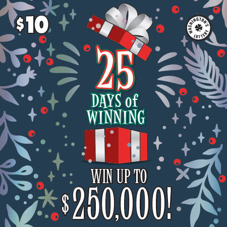 25 DAYS OF WINNING scratch ticket from Washington Lottery