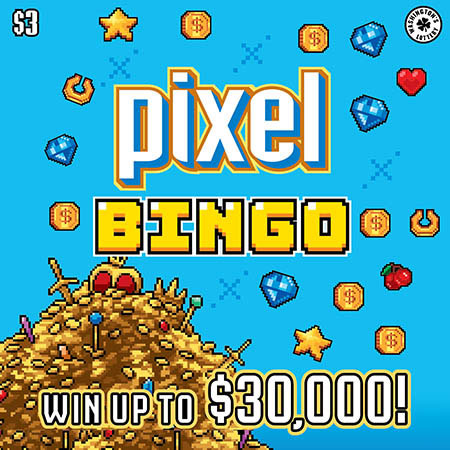 PIXEL BINGO scratch ticket from Washington Lottery