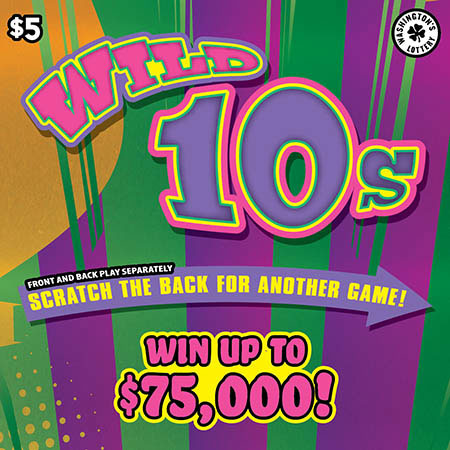 WILD 10S scratch ticket from Washington Lottery