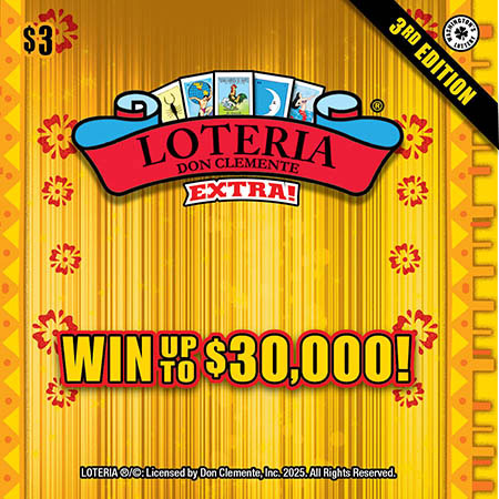LOTERIA EXTRA! 3RD EDITION scratch ticket from Washington Lottery