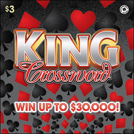 KING CROSSWORD scratch ticket from Washington Lottery