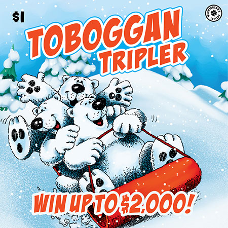 TOBOGGAN TRIPLER scratch ticket from Washington Lottery