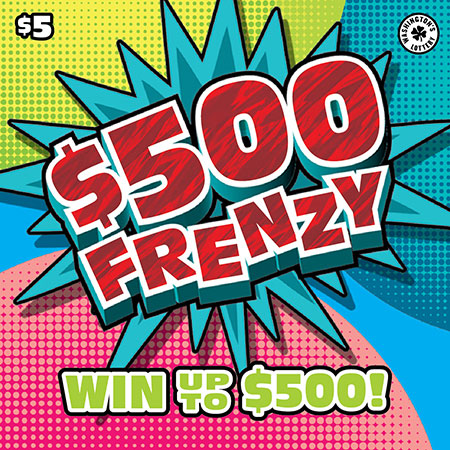 $500 FRENZY scratch ticket from Washington Lottery