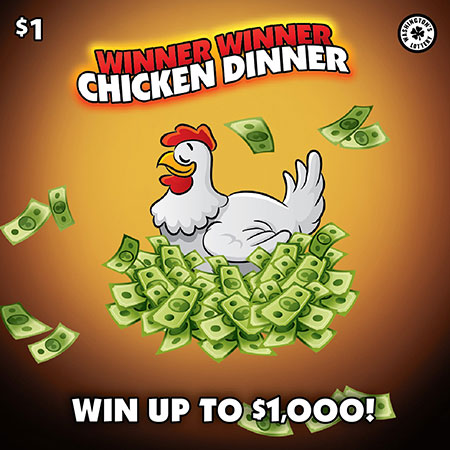 WINNER WINNER CHICKEN DINNER scratch ticket from Washington Lottery