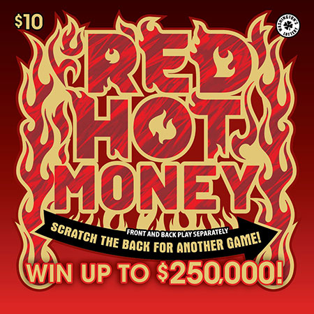 RED HOT MONEY scratch ticket from Washington Lottery