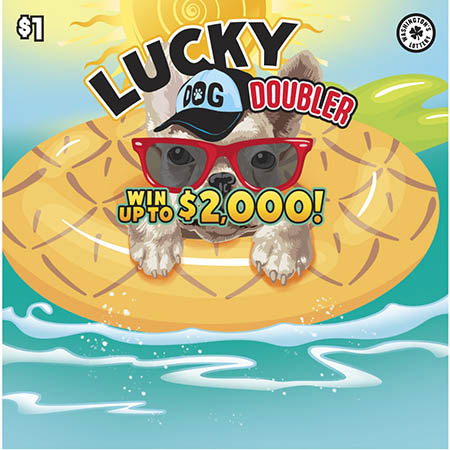 LUCKY DOG DOUBLER scratch ticket from Washington Lottery