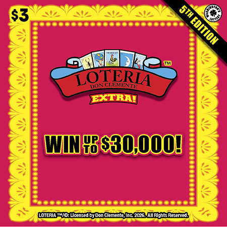LOTERIA EXTRA! 5TH EDITION scratch ticket from Washington Lottery