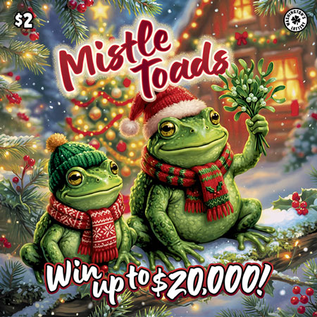 MISTLE TOADS scratch ticket from Washington Lottery