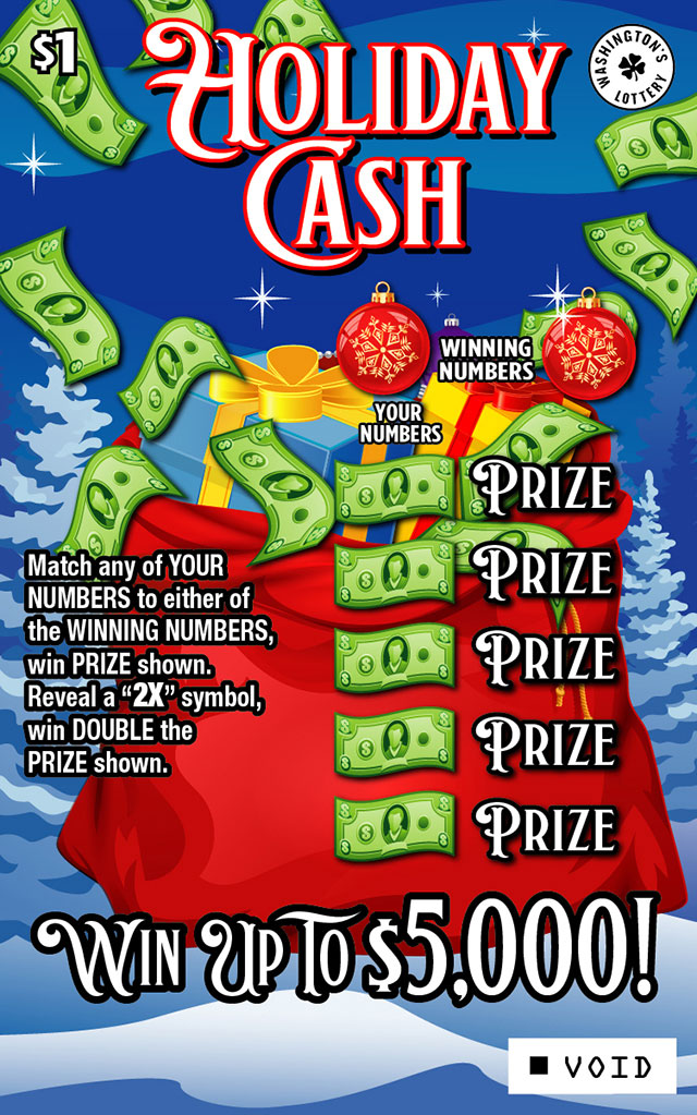 1766 Holiday Cash Washington Lottery