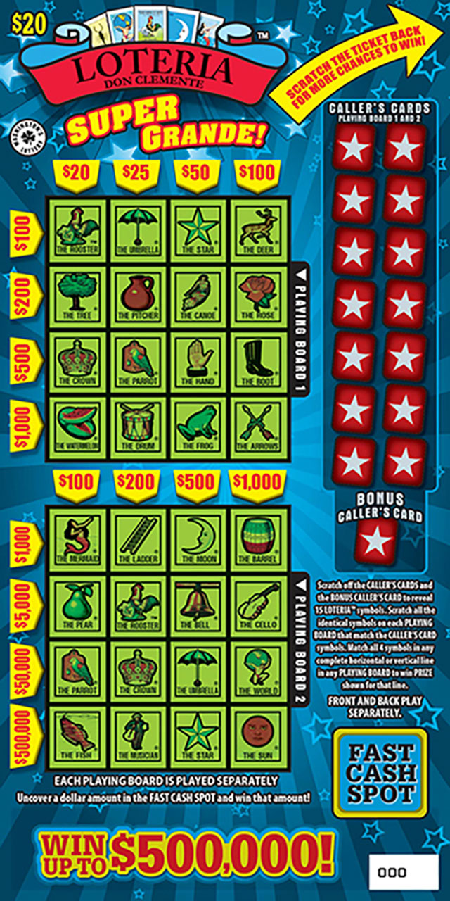 1773 Loteria Super Grande!* Washington Lottery