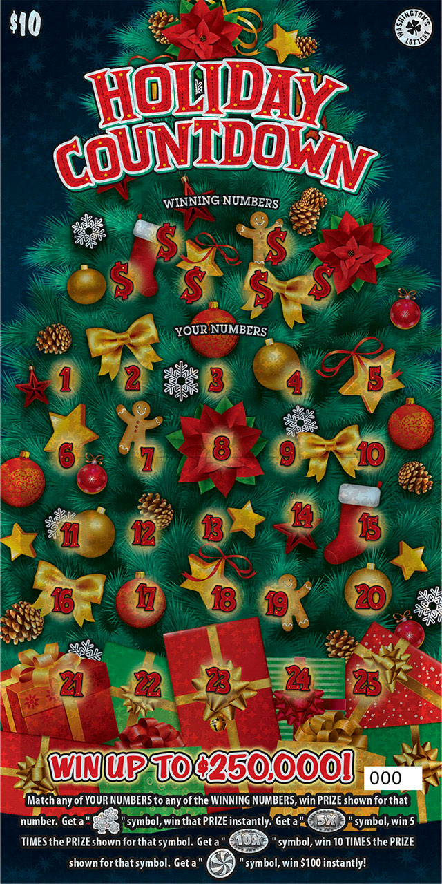 1811 Holiday Countdown Washington Lottery