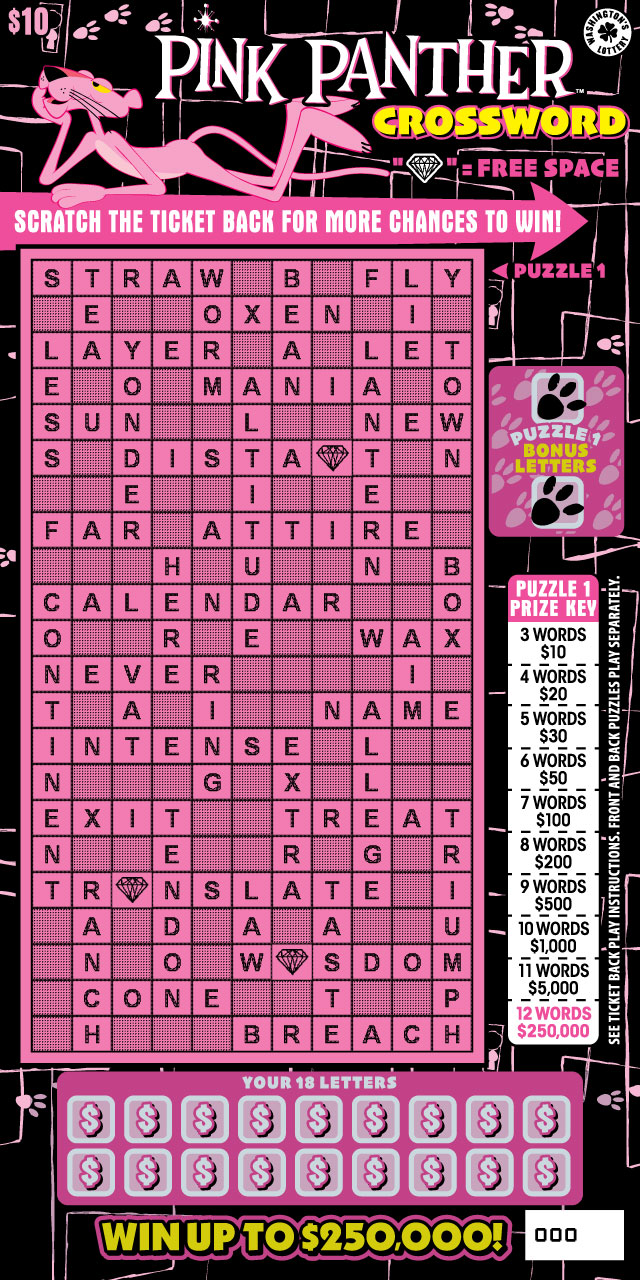 PINK PANTHER CROSSWORD