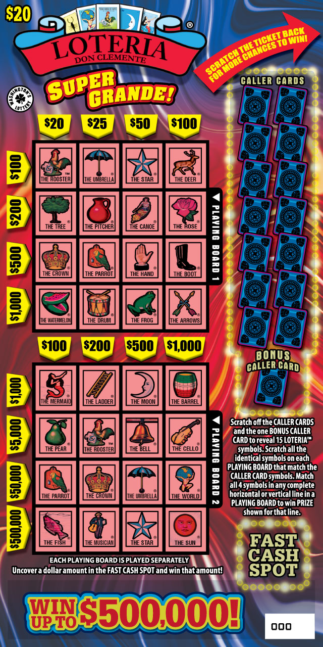 LOTERIA SUPER GRANDE! ticket