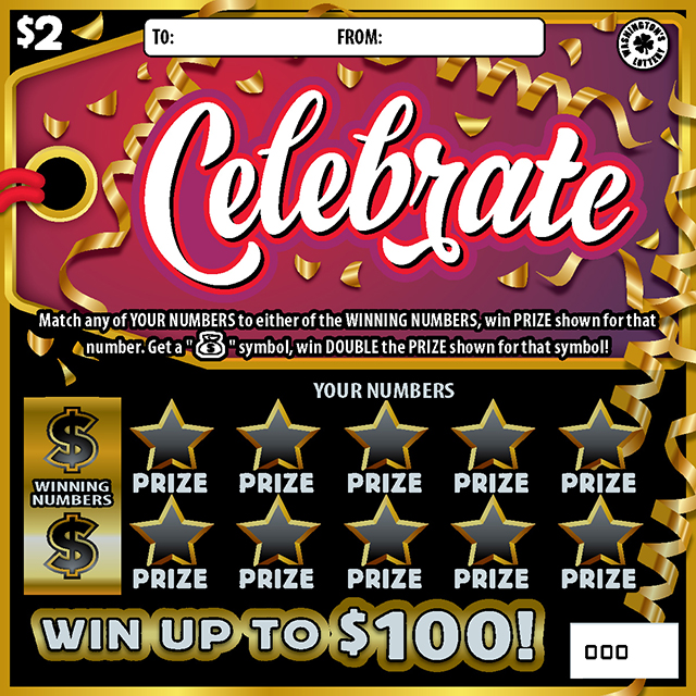 CELEBRATE Washington scratch-off ticket