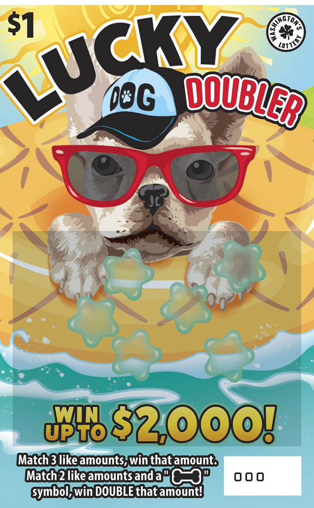 LUCKY DOG DOUBLER Washington scratch-off ticket