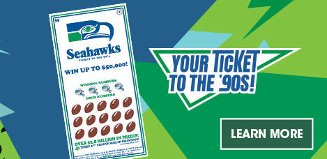 Seahawks Scratch. Your ticket to the \'90s! Learn More